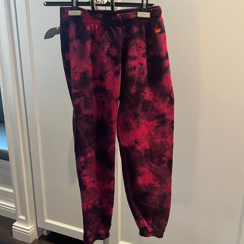 Hand dyed sweat pants from aviator nation